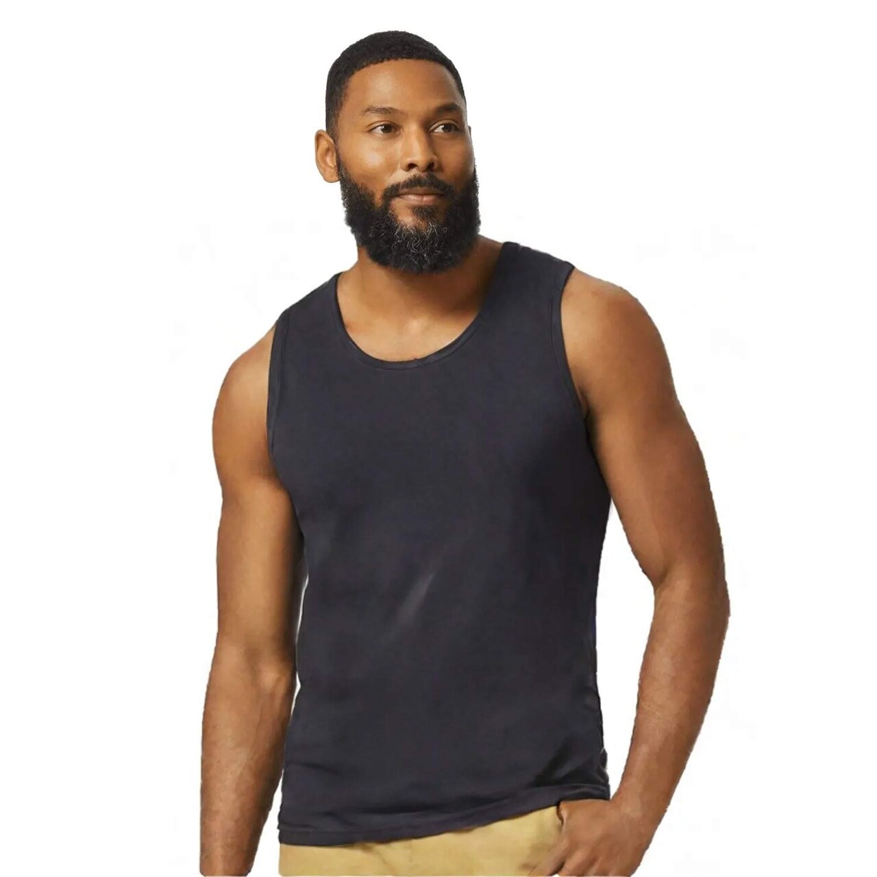 Gildan Men’s Heavy Cotton Tank Top – Sleeveless Classic Fit Tee for Gym, Summer Wear